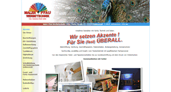 Desktop Screenshot of maler-pfau.de